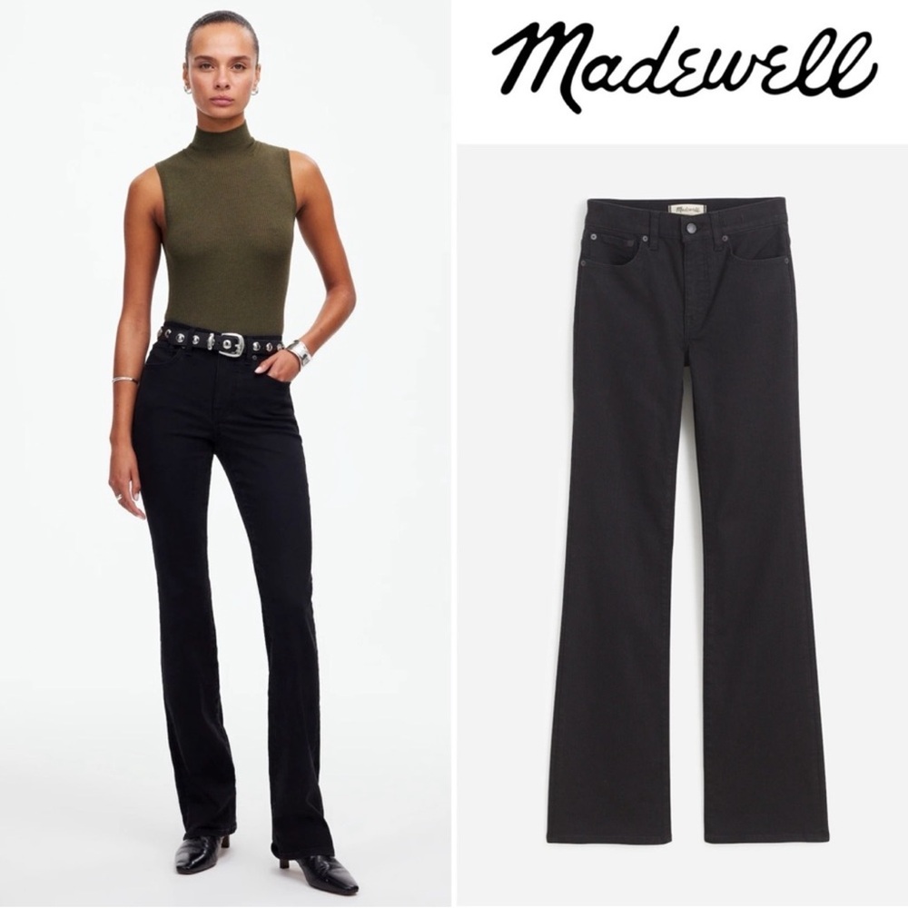 Madewell Black Wide-Leg Jeans
